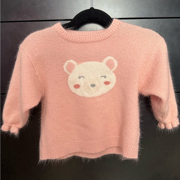 Sfera Soft Pink Bear Sweater Baby - Picture 4 of 7